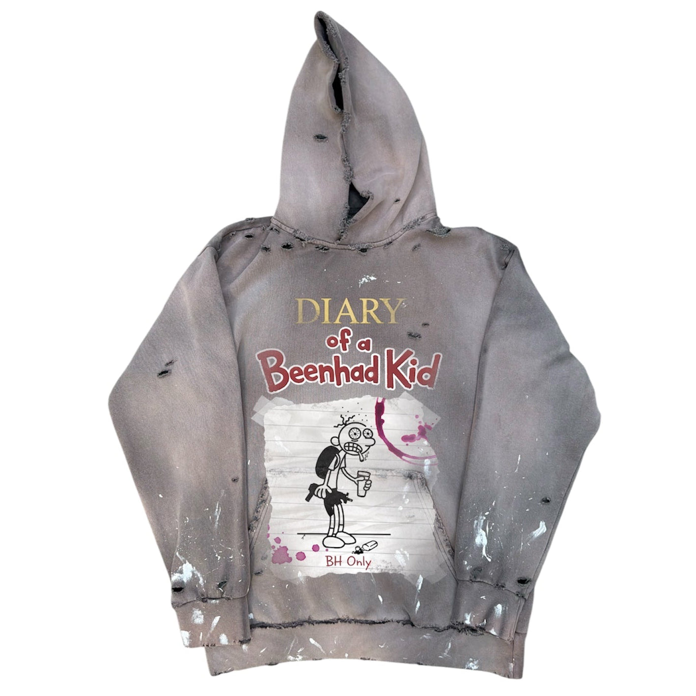 1 OF 1 CUSTOM DIARY OF A BEENHAD KID HOODIE