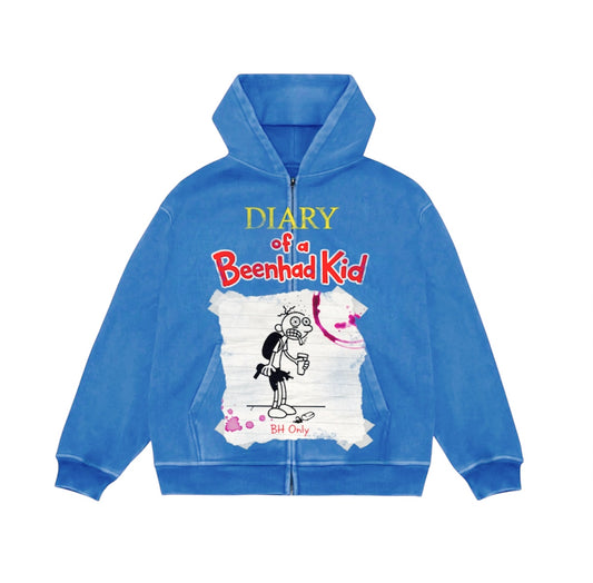 Diary of a Beenhad Kid Zip-up hoodie